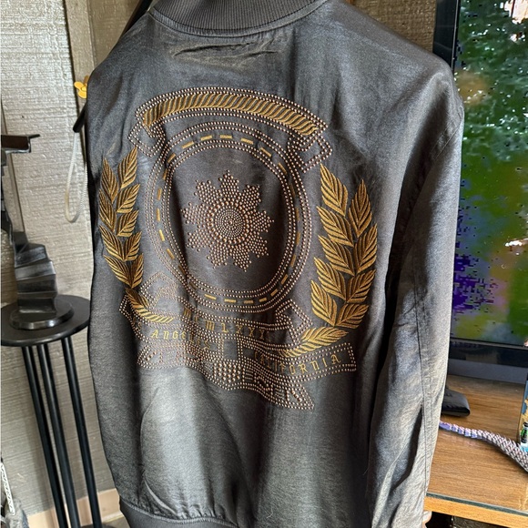 Beaded satin bomber jacket - Picture 5 of 7